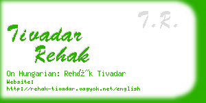 tivadar rehak business card